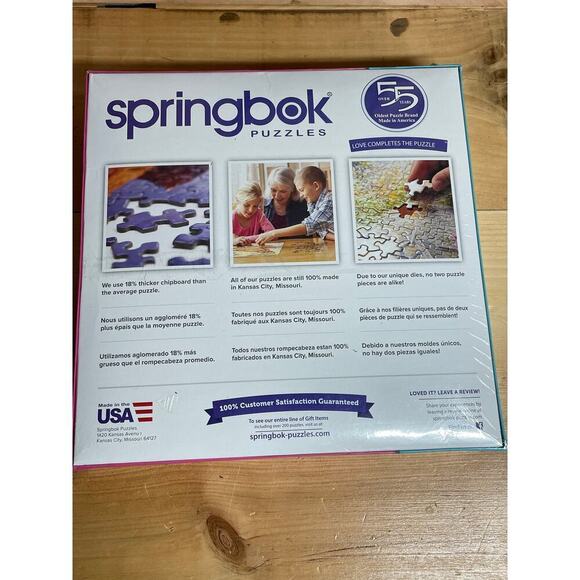 SEALED!Springbok Puzzle "Knit Fit" Yarn/Knitting 1000 pieces jigsaw 24in by 30in - Picture 2 of 2